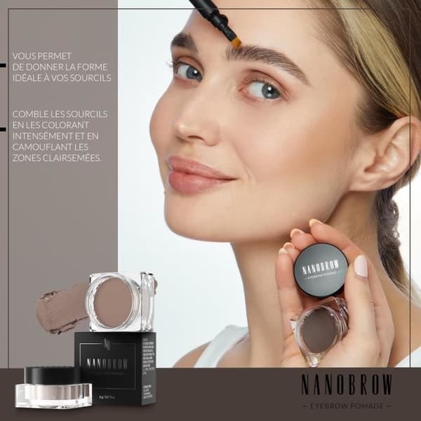 Nanobrow Eyebrow Pomade Medium Brown - Vattentät Ögonbrynspomada