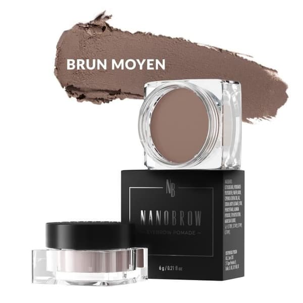Nanobrow Eyebrow Pomade Medium Brown - Vattentät Ögonbrynspomada