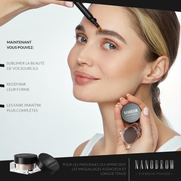 Nanobrow Eyebrow Pomade Light Brown - Vattentät Ögonbrynspomada