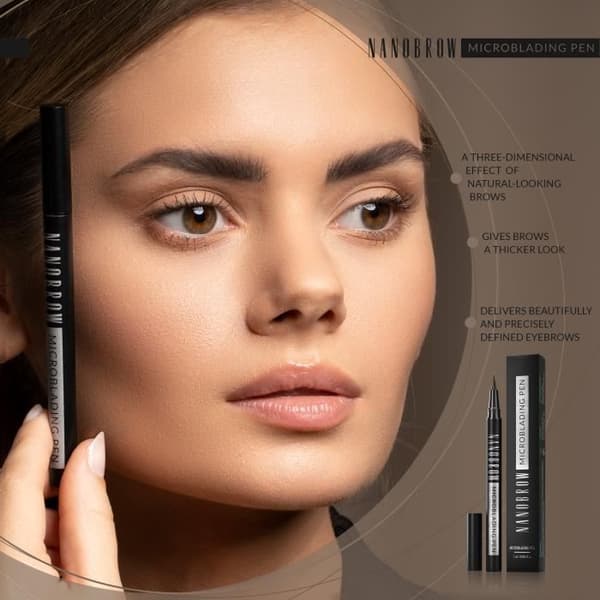 Nanobrow Espresso Microblading Eyebrow Pencil - ögonbrynspenna, microblading effekt, accentuerar, förtätar och fyller ut ögonbrynen