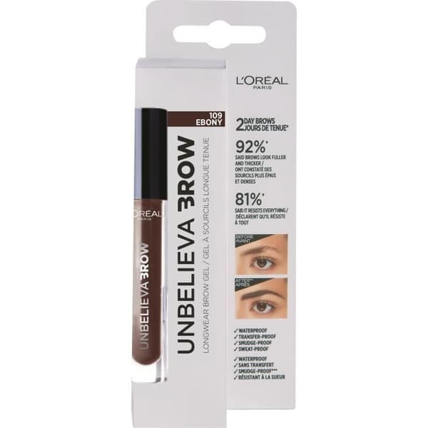 L'Oréal Paris Unbelievabrow Eyebrow Gel 109 ebenholts
