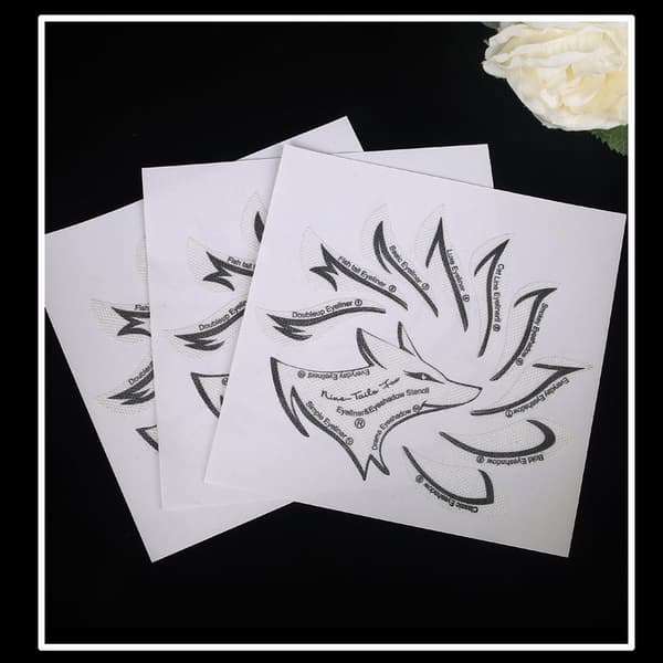 INF Ammattimainen eyeliner stencil luomiväri leima pads meikkityökalu