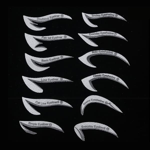 INF Ammattimainen eyeliner stencil luomiväri leima pads meikkityökalu
