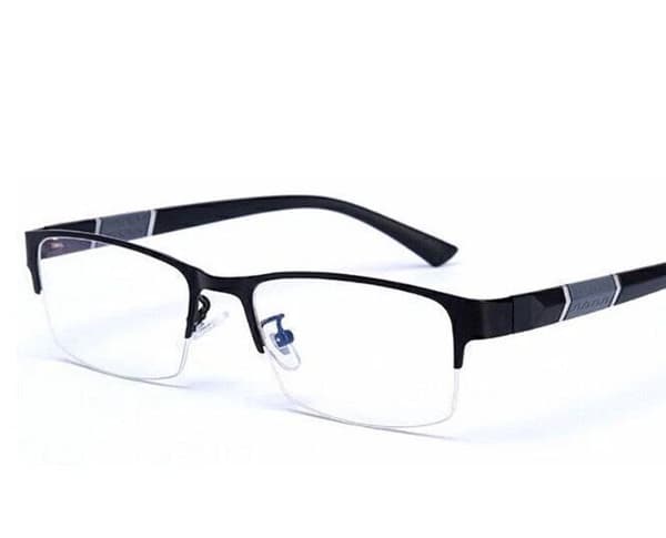 Half Frame Business Myopi Glasögon Unisex Mode Blå Ljus Blockerande Glasögon