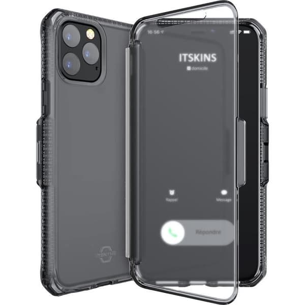 Etui folio - Itskins - Spectrum Vision - Svart rök - Kompatibel med iPhone 11 Pro - Semi-hård