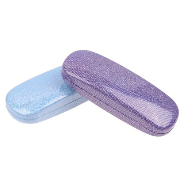 1kpl Compression PU Nahka Myopia Case Bullet Buckle Glitter Silmälasikotelo Purppura - Täydellinen