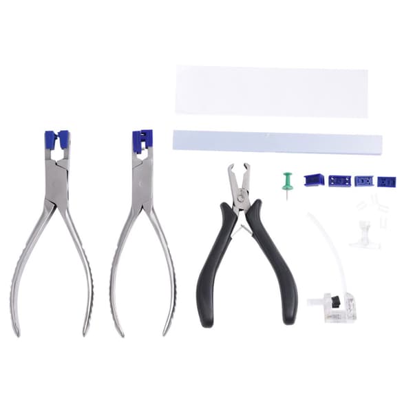 Professionell Glasögon Tångset, Hållbart Material av Hög Kvalitet, Lätt Reparation av Rimless Ram,Ljusblå