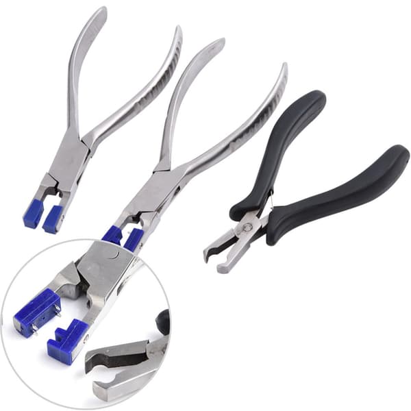 Professionell Glasögon Tångset, Hållbart Material av Hög Kvalitet, Lätt Reparation av Rimless Ram,Ljusblå