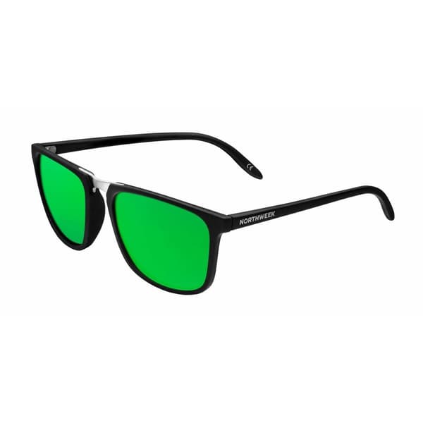 Unisex aurinkolasit Northweek Shelter Matte Ø 47 mm Vihreä Musta