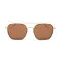 Miniatyrbilde 2 av 2: Solbriller for Menn Belstaff MERRICK-II-BEIGE-W Gyllen ø 57 mm