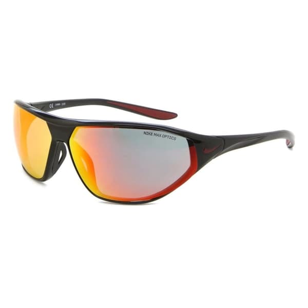 Unisexsolglasögon Nike AERO SWIFT BLACK RED MIRROR