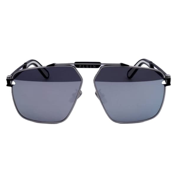 Solbriller til mænd PHILIPP PLEIN SPP049M SHINY PALLADIUM SEMI MATTE BLACK