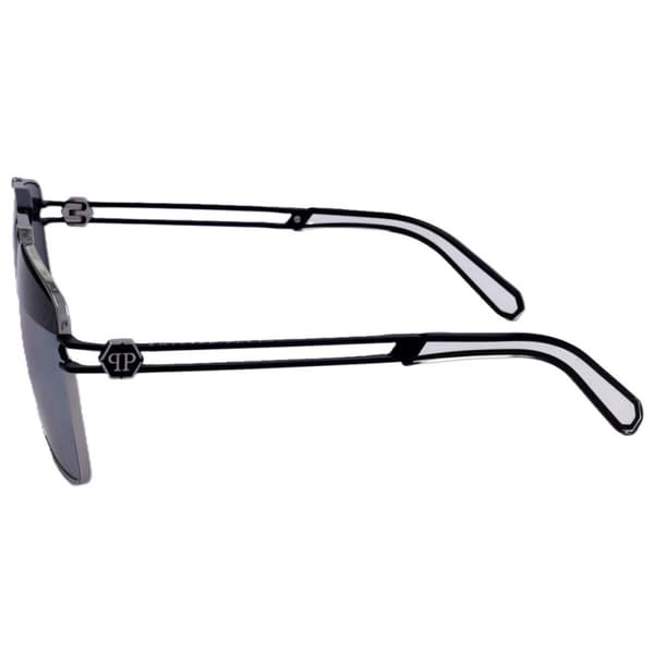 Solbriller til mænd PHILIPP PLEIN SPP049M SHINY PALLADIUM SEMI MATTE BLACK