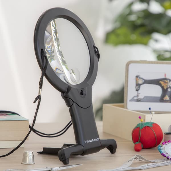 Håndfri forstørrelsesglas med LED-lys Zooled InnovaGoods