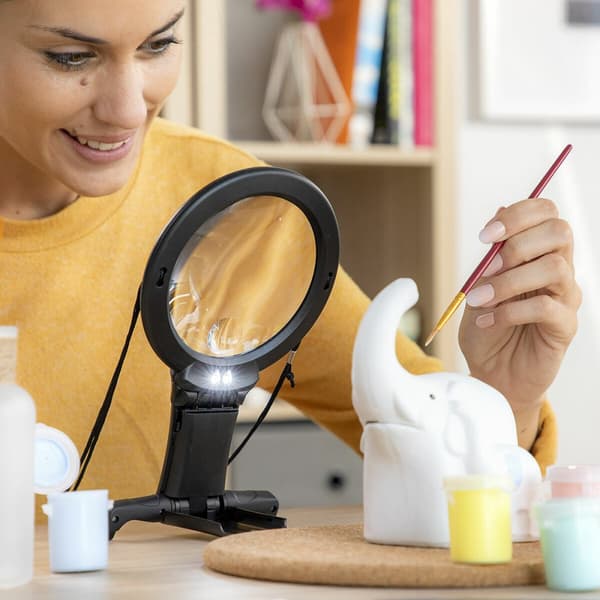 BEGAGNAD Handsfree förstoringsglas med LED-ljus Zooled InnovaGoods V0103323 (Renoverade A)