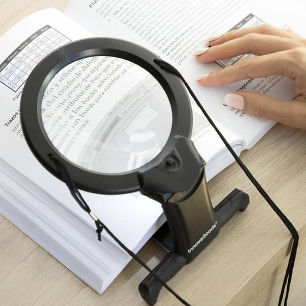 BEGAGNAD Handsfree förstoringsglas med LED-ljus Zooled InnovaGoods V0103323 (Renoverade A)