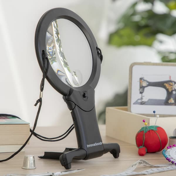 BEGAGNAD Handsfree förstoringsglas med LED-ljus Zooled InnovaGoods V0103323 (Renoverade A)