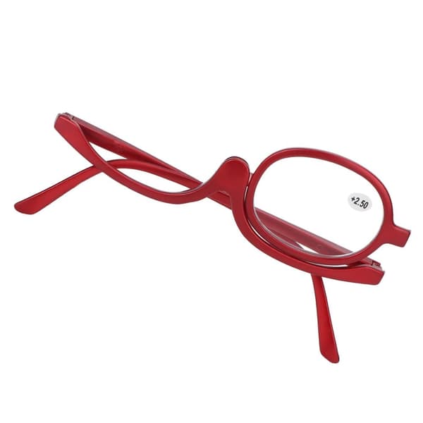 Förstoringsglasögon Sminkglasögon Enlins Roterbara Fashionabla ögonsminkglasögon för kvinnor Röda(+2,50 )