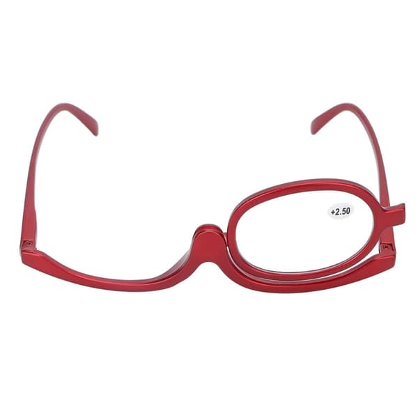 Förstoringsglasögon Sminkglasögon Enlins Roterbara Fashionabla ögonsminkglasögon för kvinnor Röda(+2,50 )