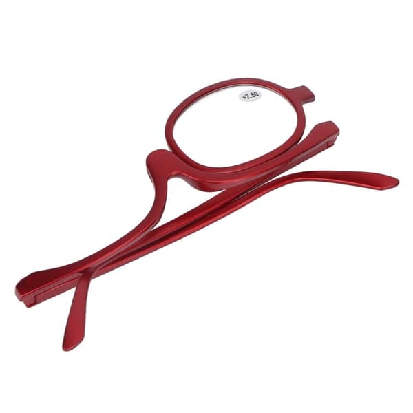 Förstoringsglasögon Sminkglasögon Enlins Roterbara Fashionabla ögonsminkglasögon för kvinnor Röda(+2,50 )