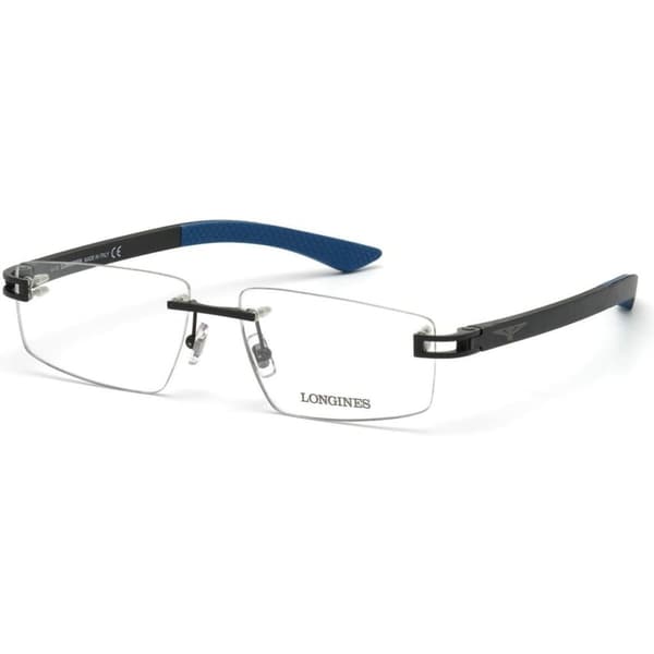 Glasögonbågar Longines LG5007-H-56002 Svart ø 56 mm