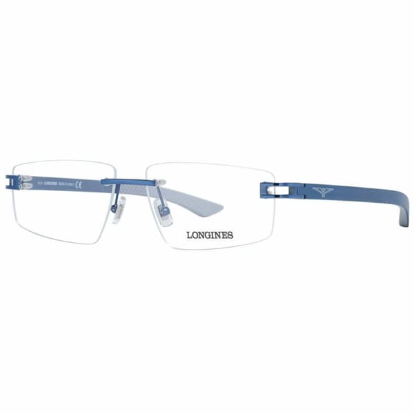 Glasögonbågar Longines LG5007-H-56090 Blå ø 56 mm