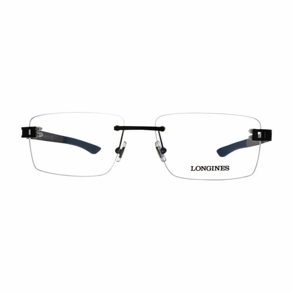 Herre Glassramme Longines LG5006-H-55002 Svart Ø 55 mm