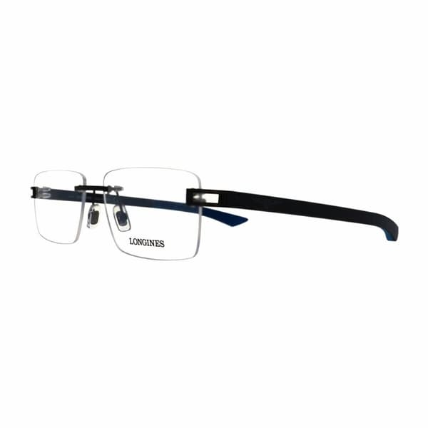 Herre Glassramme Longines LG5006-H-55002 Svart Ø 55 mm