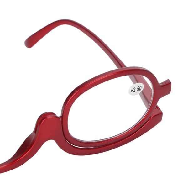 Förstoringsglasögon Sminkglasögon Enlins Roterbara Fashionabla ögonsminkglasögon för kvinnor Röda(+2,50 )