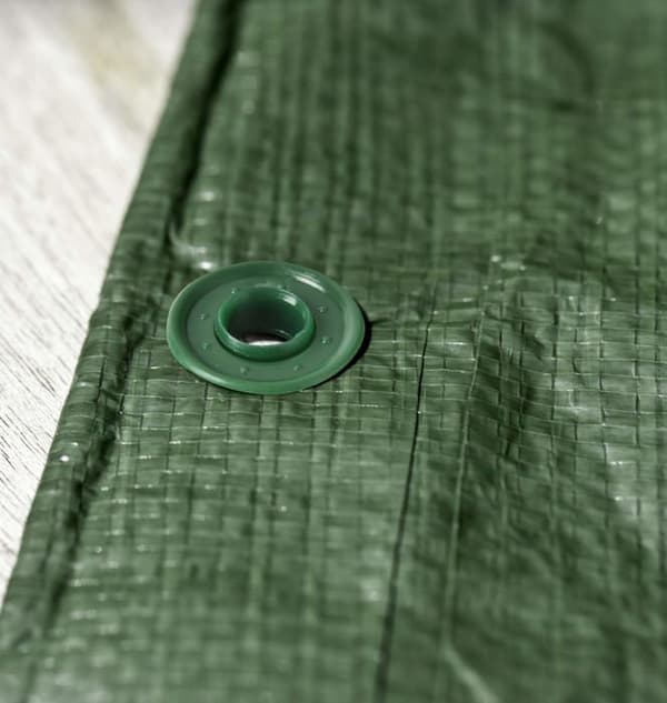 Windhager öljetter - 06237 - Set med 6 plastöglor för staketpaneler grön