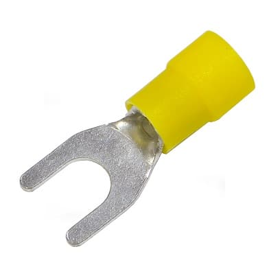Isoleret gaffelspids KNE 6mm M6 100stk ERKO