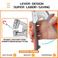 Miniatyrbild 4 av 5: Lollanda Magnetisk hålslag och öljettsats – 100 st 10,5 mm öljetter, verktyg för reklamduk, presenning, PVC