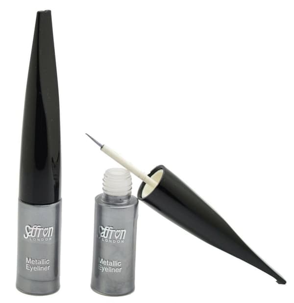 Saffron METALLIC Liquid Eyeliner - Metallic Silver