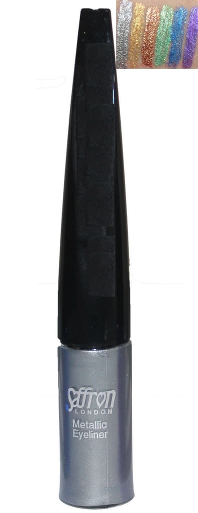 Saffron METALLIC Liquid Eyeliner - Metallic Silver