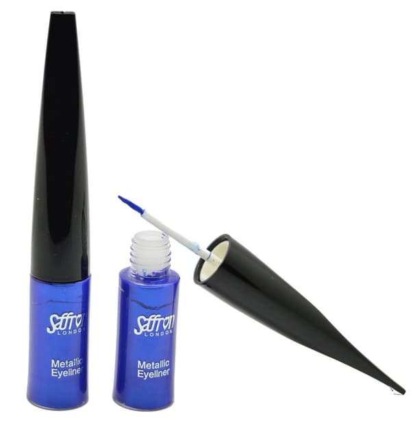 Saffron METALLIC Liquid Eyeliner - Metallic Electric Blue