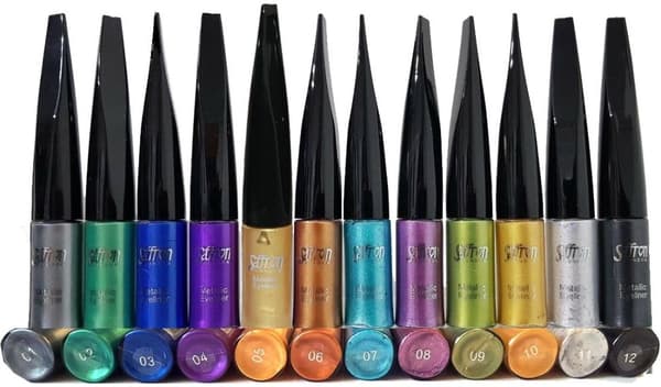 Saffron METALLIC Liquid Eyeliner - Metallic Gold