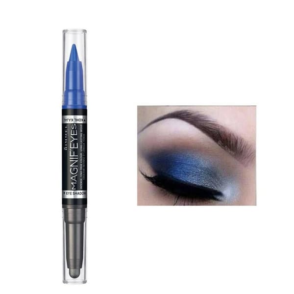 Rimmel Magnif'eyes Double Ended Shadow + Liner-Dark Side of Blue