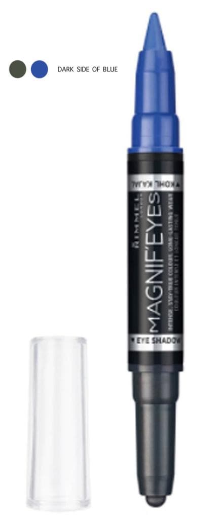 Rimmel Magnif'eyes Double Ended Shadow + Liner-Dark Side of Blue