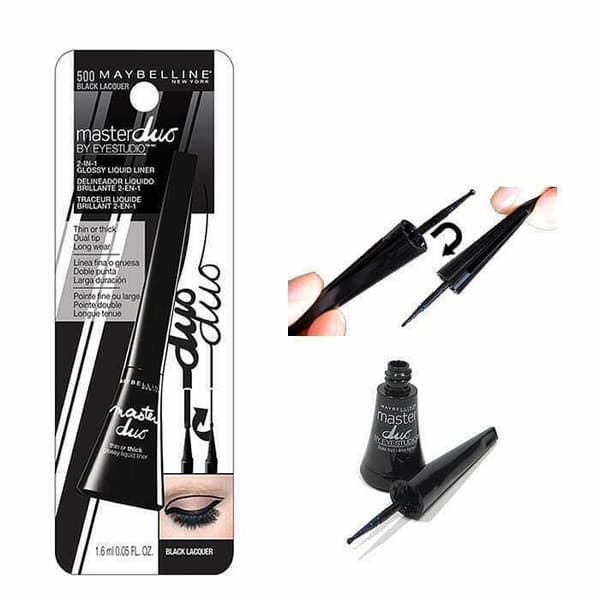 Maybelline Master Duo 2-in-1 Liquid Eyeliner Thin/Thick-Black