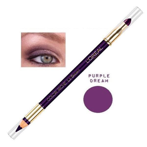 L'Oreal Riche Le Smoky Pencil Eye Liner & Smudger - Purple Dream
