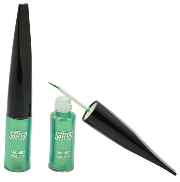 Saffron METALLIC Liquid Eyeliner - Metallic Green/Turquoise Green