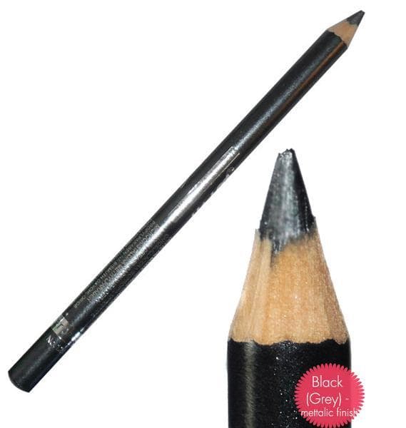 Saffron Metallic Waterproof Eyeliner-Metallic Grey-Black