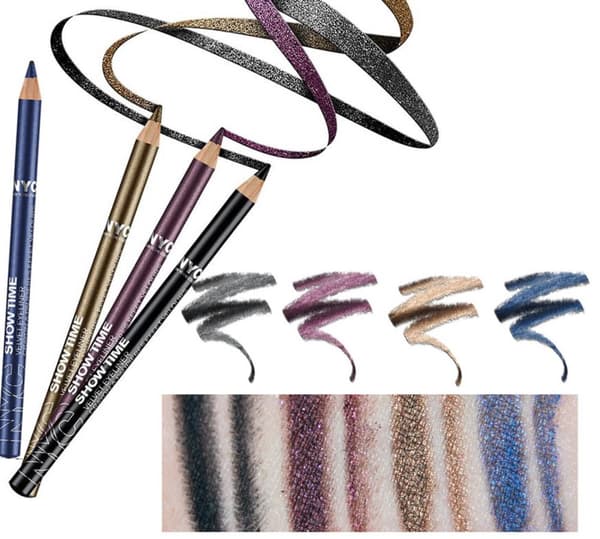 NYC Show Time VELVET METALLIC Eyeliner-Black Wine