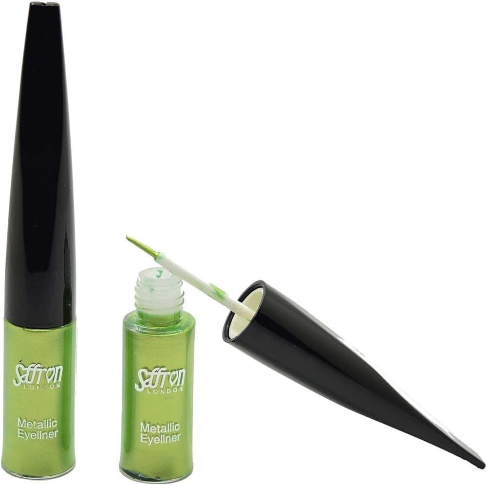 Saffron METALLIC Liquid Eyeliner - Metallic Lime