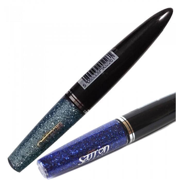 2st Saffron Glitter Eyeliner-Dark Blue & dark Blue with silver glitter