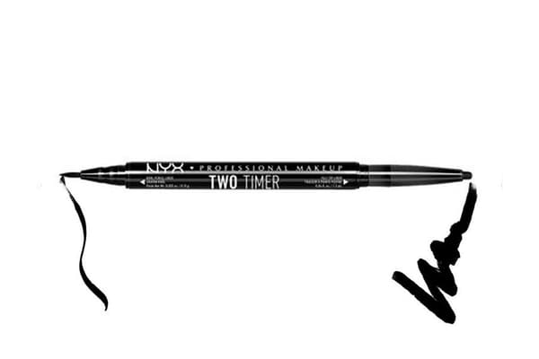 NYX Two Timer Kohl Pencil & Felt Tip Liner - Jet Black