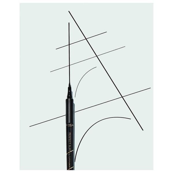 L'Oréal Paris Super Liner Perfect Slim eyeliner med filtspets - Intensiv svart - Ögonpennor - Ultrafin look