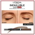 Miniatyrbild 4 av 5: Ögonbrynspenna - L'Oréal Paris - Infaillible Brows 24h - Vattentät - 1ml - N°7 Blond