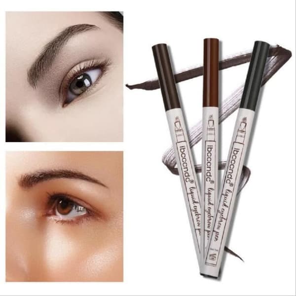 Microblading Eyebrow Pen Tattoo Eyebrow Pencil Långvarig vattentät gaffelspets Fine Sketch Tattoo Eyebrow Penna (#3 mörkgrå)