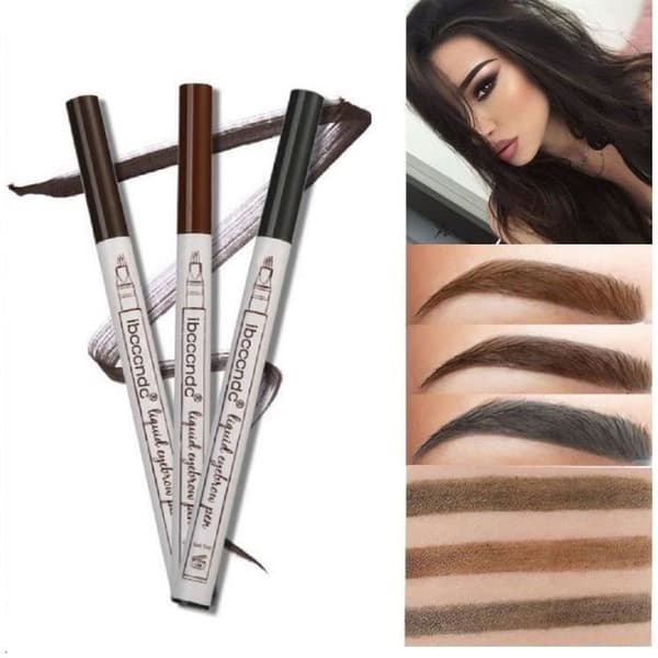 Microblading Eyebrow Pen Tattoo Eyebrow Pencil Långvarig Vattentät Gaffelspets Fin Sketch Tattoo Eyebrow Penna (Brun)